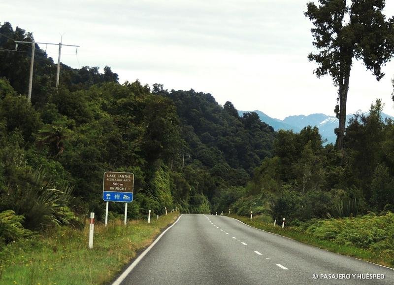 cartel de ruta nueva zelanda