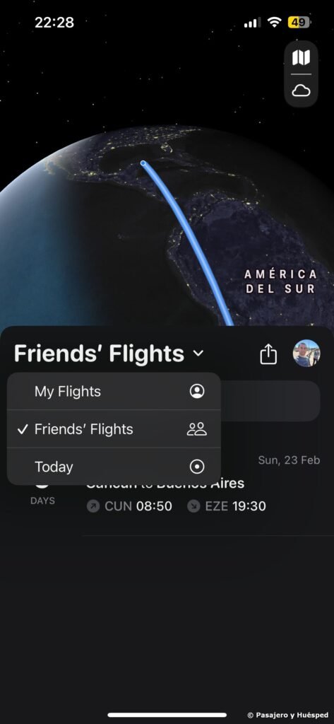 seguir un vuelo flighty